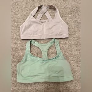 Two Lululemon Size 8 Sports Bras